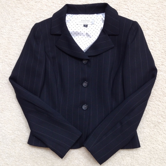 Tahari Jackets & Blazers - Tahari ASL Black Skirt Suit, Size 2P